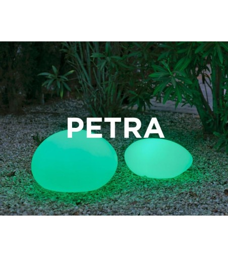 NEW GARDEN lampa ogrodowa PETRA 40 CABLE biała