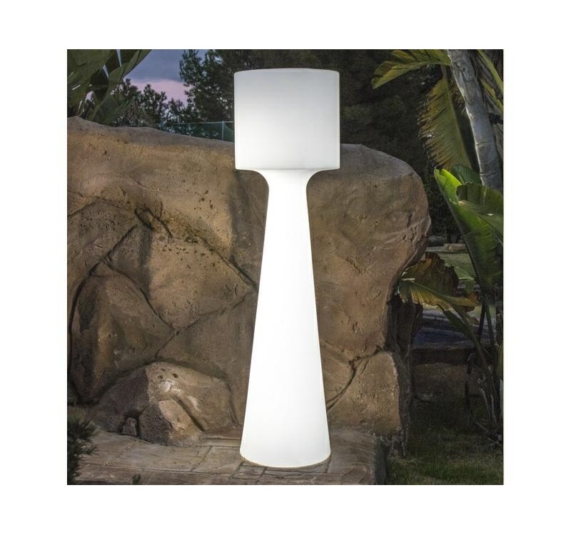 NEW GARDEN lampa ogrodowa GRACE 170  BATTERY biała