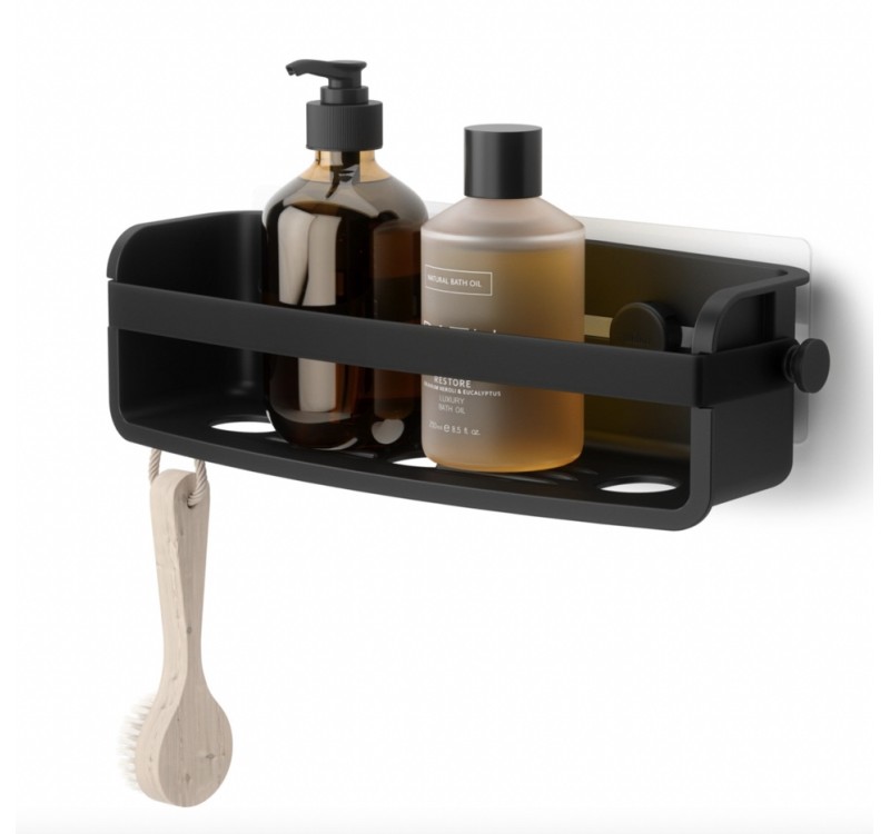 UMBRA półka prysznicowa ADHESIVE czarna