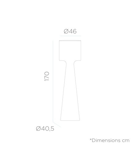 NEW GARDEN lampa ogrodowa GRACE 170  BATTERY biała
