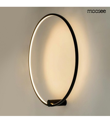 MOOSEE lampa ścienna HOOP 80 czarna