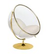 Fotel BUBBLE STAND 2 GOLD VELVET poduszka beżowa