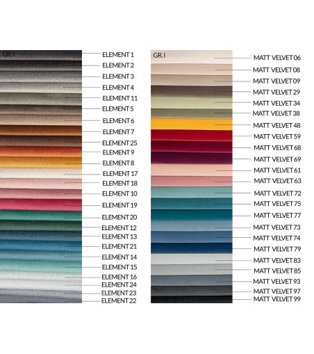 Narożnik CONTINENTAL M z funkcją spania - I grupa tkanin