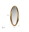 RICHMOND lustro ścienne BELIA złote