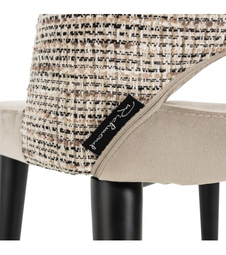 RICHMOND krzesło TABITHA beżowe - trudnopalne