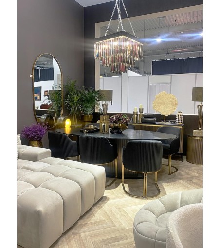 RICHMOND krzesło HADLEY czarne - trudnopalne