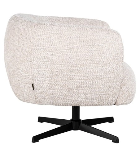 RICHMOND fotel obrotowy ESTELLE kremowy