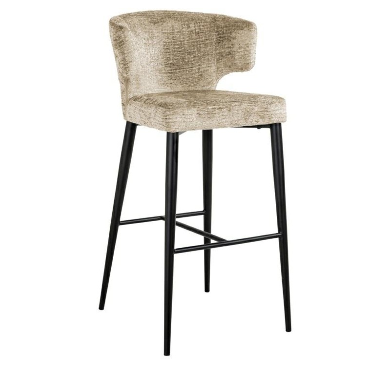 RICHMOND krzesło barowe TAYLOR 2 beżowe - trudnopalne