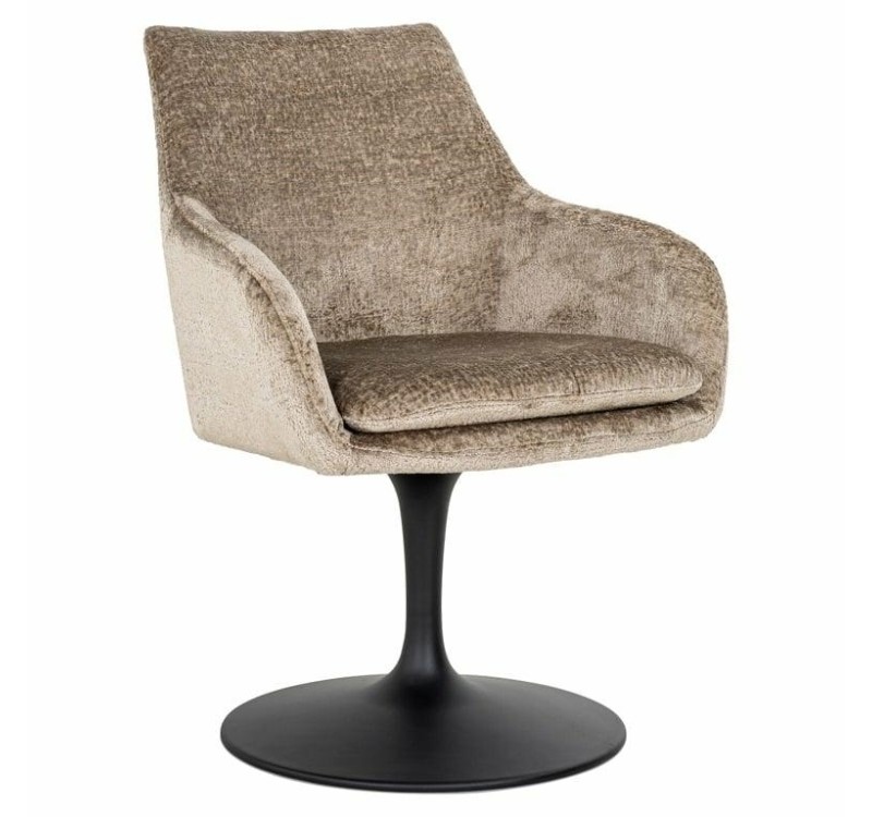 RICHMOND krzesło obrotowe MARLON ciemnobeżowe