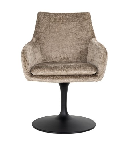 RICHMOND krzesło obrotowe MARLON ciemnobeżowe