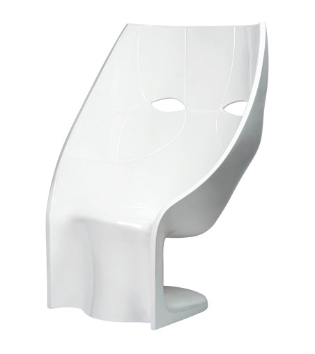 Fotel NEMO FACE CHAIR biały - włókno szklane