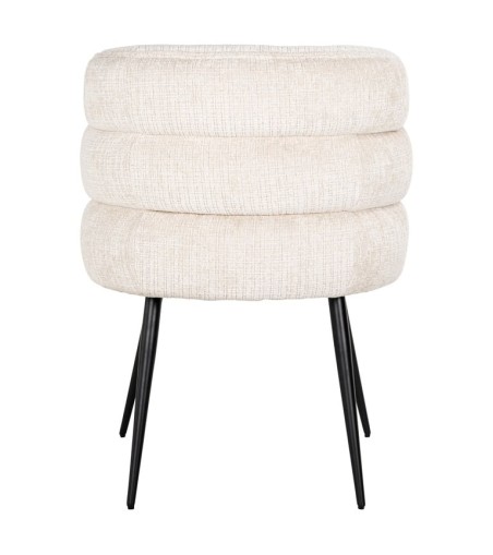 RICHMOND krzesło STELLA jasnobeżowe - trudnopalne