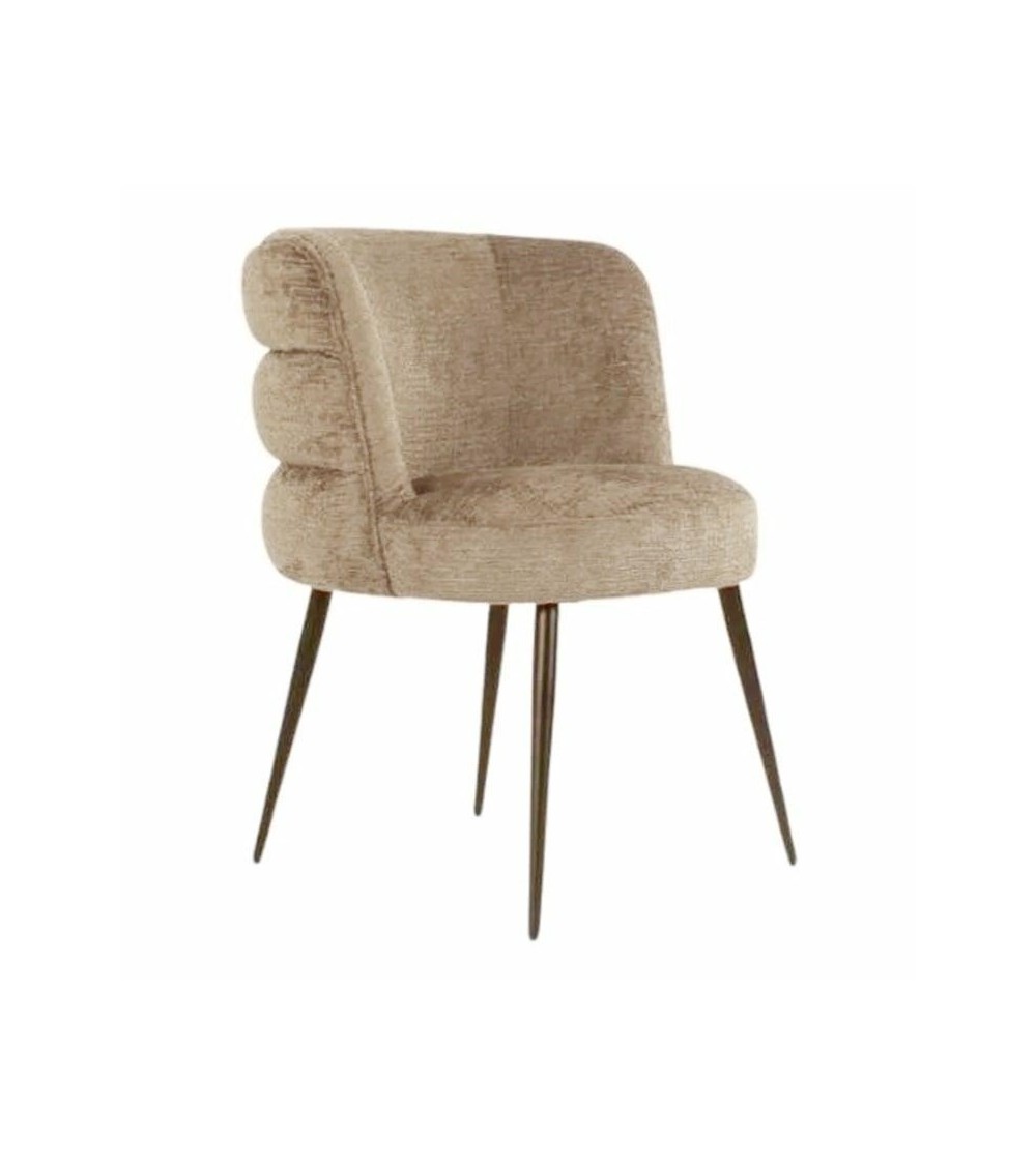 RICHMOND krzesło STELLA ciemnobeżowe - trudnopalne