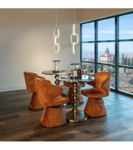 RICHMOND krzesło GATSBI pomarańczowe