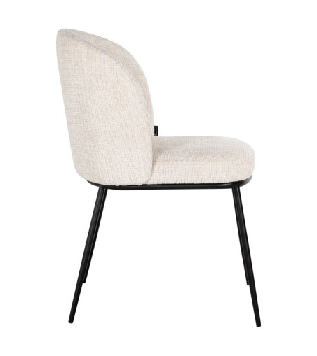 RICHMOND krzesło ELVI beżowe - trudnopalne