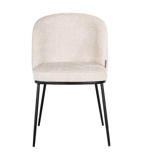 RICHMOND krzesło ELVI beżowe - trudnopalne