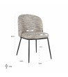 RICHMOND krzesło ELVI - trudnopalne