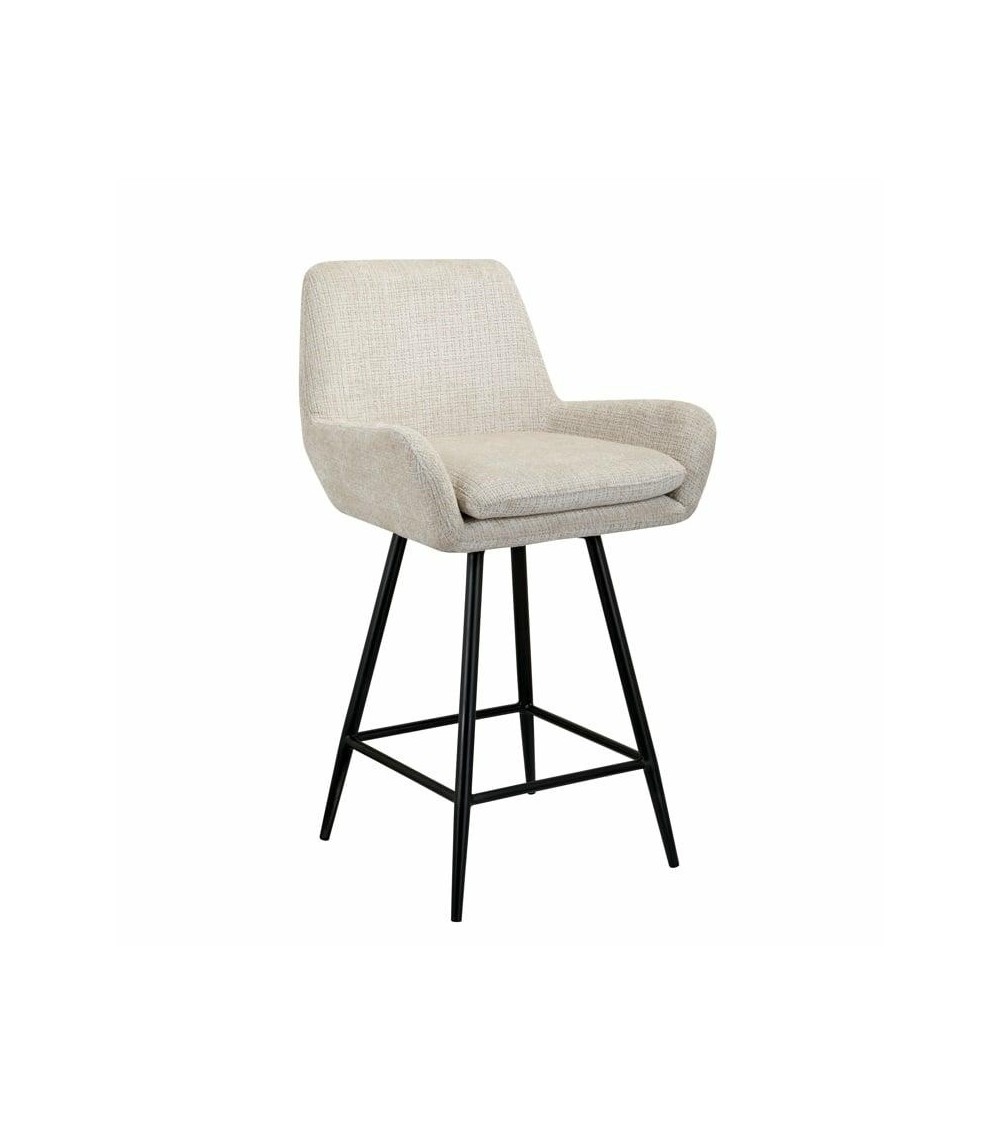 RICHMOND krzesło barowe LINSEY obrotowe jasnobeżowe