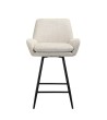 RICHMOND krzesło barowe LINSEY obrotowe jasnobeżowe