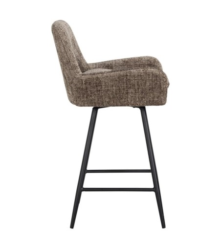 RICHMOND krzesło barowe LINSEY obrotowe zielone