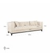 RICHMOND sofa BEAUCHAMP beżowa