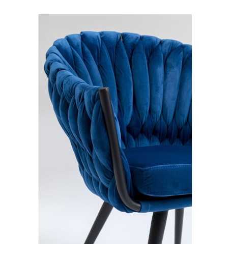 KARE krzesło KNOT ciemny niebieski