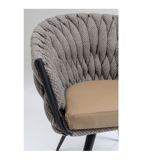 KARE krzesło KNOT brązowe