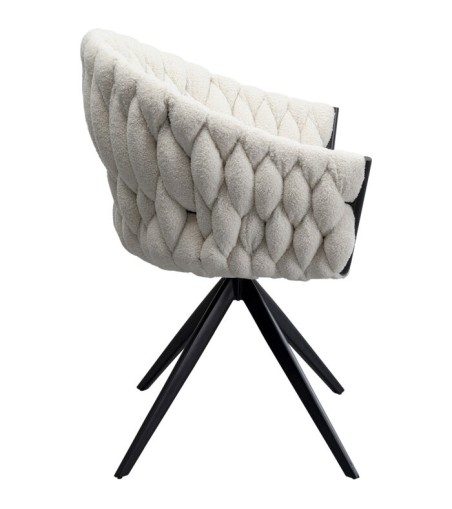 KARE krzesło obrotowe KNOT BOUCLE