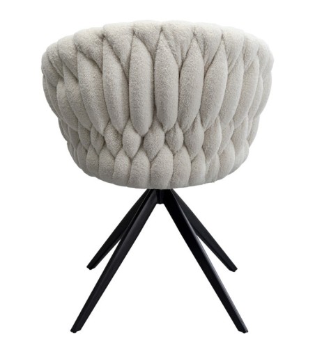 KARE krzesło obrotowe KNOT BOUCLE