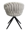 KARE krzesło obrotowe KNOT BOUCLE