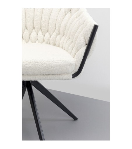 KARE krzesło obrotowe KNOT BOUCLE