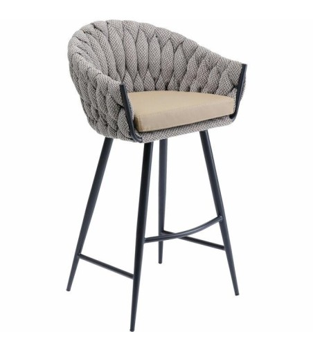 KARE krzesło barowe KNOT brązowe