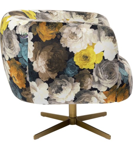 KARE fotel obrotowy PEONY FLOWER