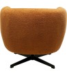 KARE fotel obrotowy PEONY pomarańczowy