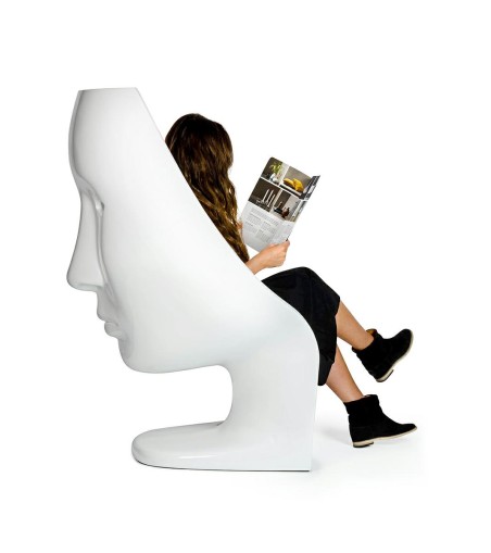 Fotel NEMO FACE CHAIR biały - włókno szklane