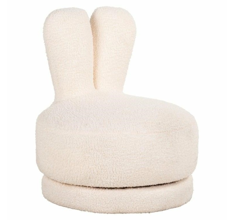 RICHMOND fotel dziecięcy BUNNY biały - funkcja obrotowa