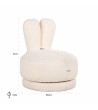 RICHMOND fotel dziecięcy BUNNY biały - funkcja obrotowa