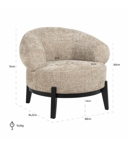 RICHMOND fotel MONTANA beżowy