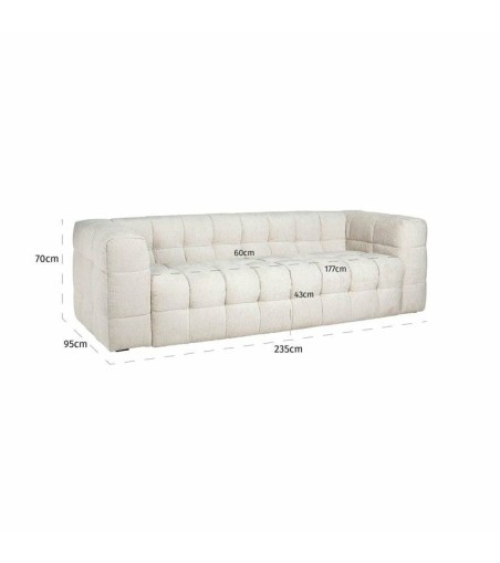 RICHMOND sofa MERROL biała - trudnopalna