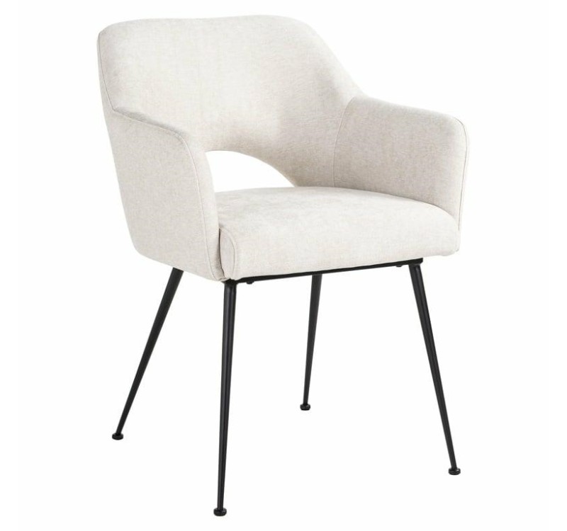 RICHMOND krzesło JENTHE białe - trudnopalne