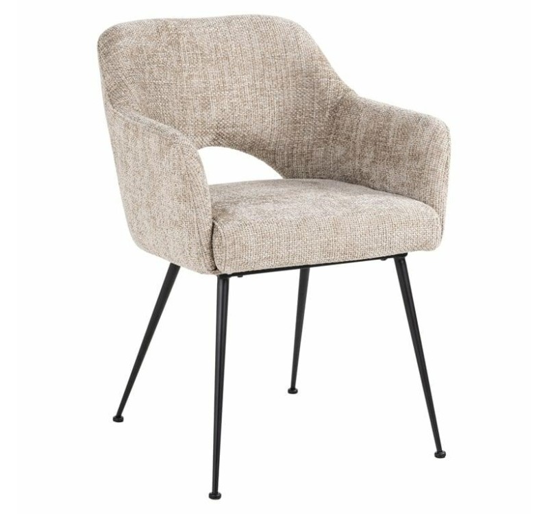 RICHMOND krzesło JENTHE beżowe - trudnopalne