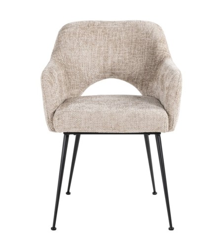 RICHMOND krzesło JENTHE beżowe - trudnopalne