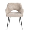 RICHMOND krzesło JENTHE beżowe - trudnopalne