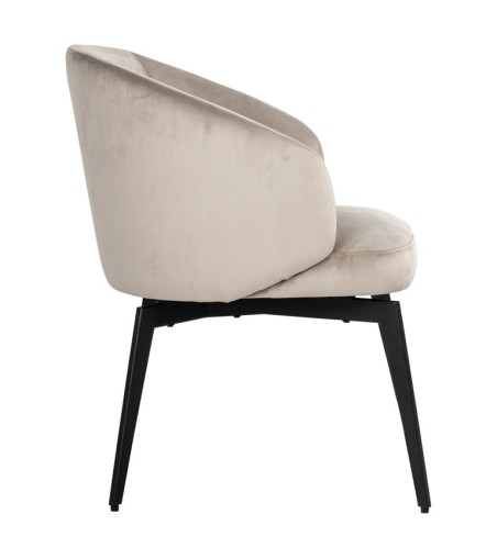 RICHMOND krzesło AMPHARA beżowe - trudnopalne