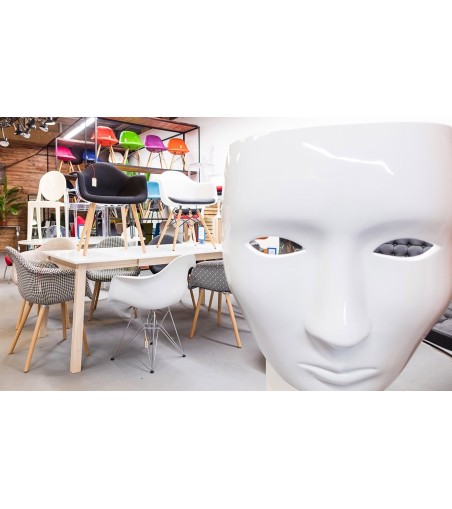 Fotel NEMO FACE CHAIR biały - włókno szklane