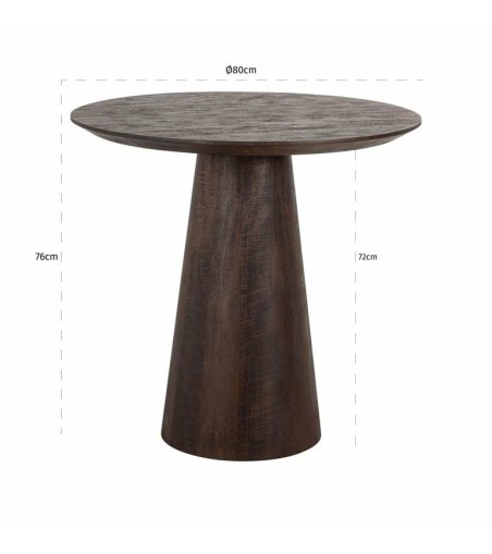 RICHMOND stół WILLOW 80 ciemny brąz