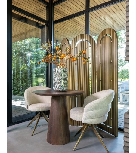 RICHMOND stół WILLOW 80 ciemny brąz