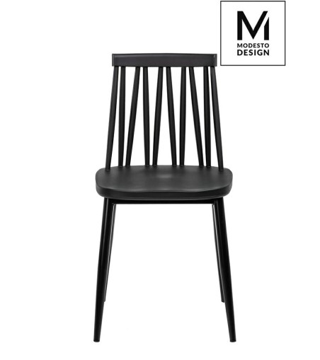 MODESTO krzesło TRAK czarne - polipropylen, metal