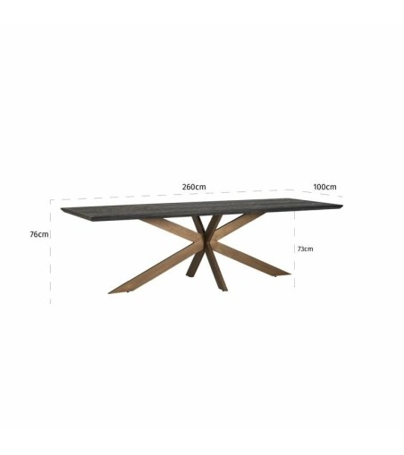 RICHMOND stół jadalniany BLACKBONE BRASS 260