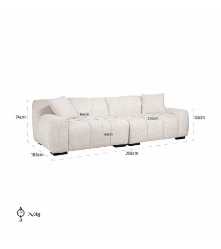 RICHMOND sofa CHARELLE beżowa